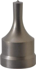 Cleveland Steel Tool - 5/16 Inch Diameter Round Ironworker Punch - 1-1/32 Inch Body Diameter, 1-5/32 Inch Head Diameter, 1-15/16 Inch Overall Length - Caliber Tooling