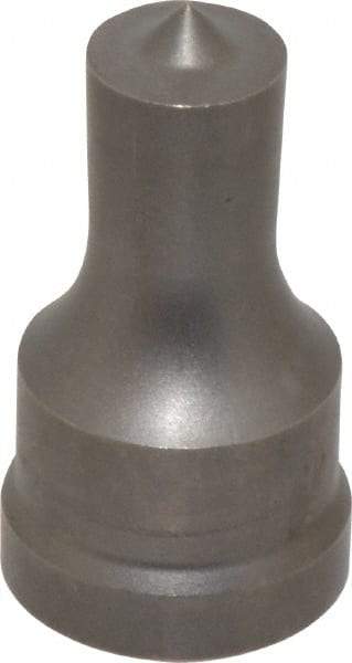 Cleveland Steel Tool - 5/8 Inch Diameter Round Ironworker Punch - 1-1/32 Inch Body Diameter, 1-5/32 Inch Head Diameter, 1-15/16 Inch Overall Length - Caliber Tooling