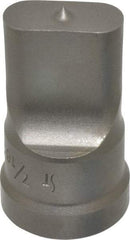 Cleveland Steel Tool - 7/16 Inch Wide Oblong Ironworker Punch - 1-1/32 Inch Body Diameter, 1-5/32 Inch Head Diameter, 1-15/16 Inch Overall Length - Caliber Tooling