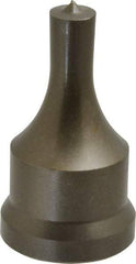 Cleveland Steel Tool - 13/32 Inch Diameter Round Ironworker Punch - 1-1/16 Inch Body Diameter, 1-7/32 Inch Head Diameter, 2-1/8 Inch Overall Length - Caliber Tooling