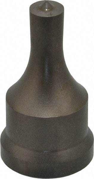 Cleveland Steel Tool - 7/16 Inch Diameter Round Ironworker Punch - 1-1/16 Inch Body Diameter, 1-7/32 Inch Head Diameter, 2-1/8 Inch Overall Length - Caliber Tooling