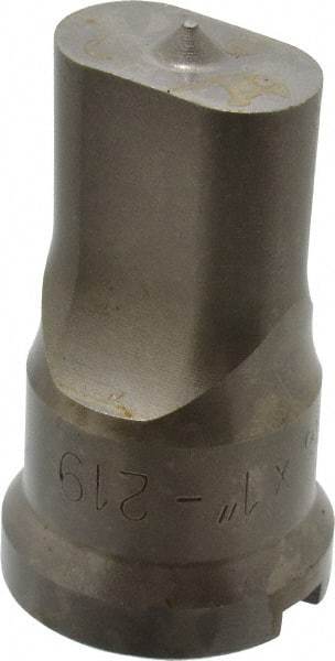 Cleveland Steel Tool - 9/16 Inch Wide Oblong Ironworker Punch - 1-1/16 Inch Body Diameter, 1-7/32 Inch Head Diameter, 2-1/8 Inch Overall Length - Caliber Tooling