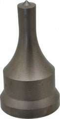 Cleveland Steel Tool - 3/8 Inch Diameter Round Ironworker Punch - 1-1/16 Inch Body Diameter, 1.24 Inch Head Diameter, 2-3/16 Inch Overall Length - Caliber Tooling