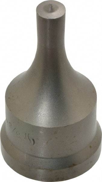 Cleveland Steel Tool - 3/8 Inch Diameter Round Ironworker Punch - 1-7/32 Inch Body Diameter, 1-3/8 Inch Head Diameter, 2-3/8 Inch Overall Length - Caliber Tooling