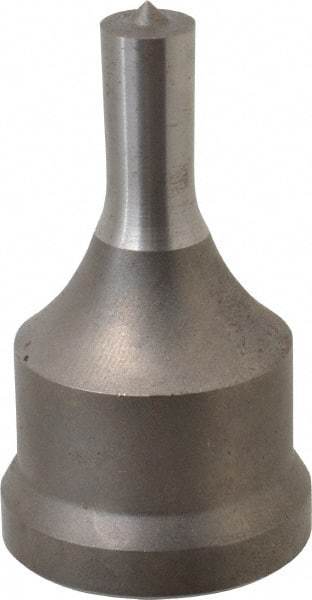 Cleveland Steel Tool - 13/32 Inch Diameter Round Ironworker Punch - 1-7/32 Inch Body Diameter, 1-3/8 Inch Head Diameter, 2-3/8 Inch Overall Length - Caliber Tooling