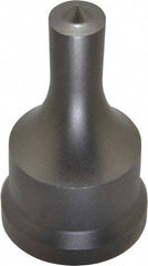 Cleveland Steel Tool - 1/2 Inch Diameter Round Ironworker Punch - 1-7/32 Inch Body Diameter, 1-3/8 Inch Head Diameter, 2-3/8 Inch Overall Length - Caliber Tooling