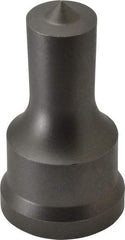 Cleveland Steel Tool - 3/4 Inch Diameter Round Ironworker Punch - 1-7/32 Inch Body Diameter, 1-3/8 Inch Head Diameter, 2-3/8 Inch Overall Length - Caliber Tooling