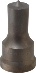 Cleveland Steel Tool - 13/16 Inch Diameter Round Ironworker Punch - 1-7/32 Inch Body Diameter, 1-3/8 Inch Head Diameter, 2-3/8 Inch Overall Length - Caliber Tooling