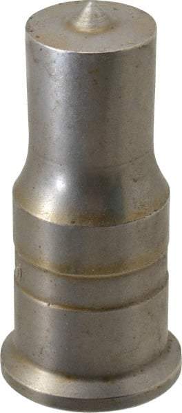 Cleveland Steel Tool - 13/16 Inch Diameter Round Ironworker Punch - 1 Inch Body Diameter, 1-3/16 Inch Head Diameter, 2-7/16 Inch Overall Length - Caliber Tooling