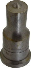 Cleveland Steel Tool - 15/16 Inch Diameter Round Ironworker Punch - 1-1/4 Inch Body Diameter, 1-1/2 Inch Head Diameter, 3-1/8 Inch Overall Length - Caliber Tooling