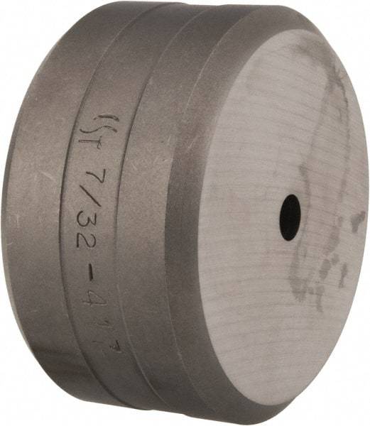 Cleveland Steel Tool - 7/32 Inch Diameter Round Ironworker Die - 2 Inch Head Diameter, 1 Inch Head Height - Caliber Tooling