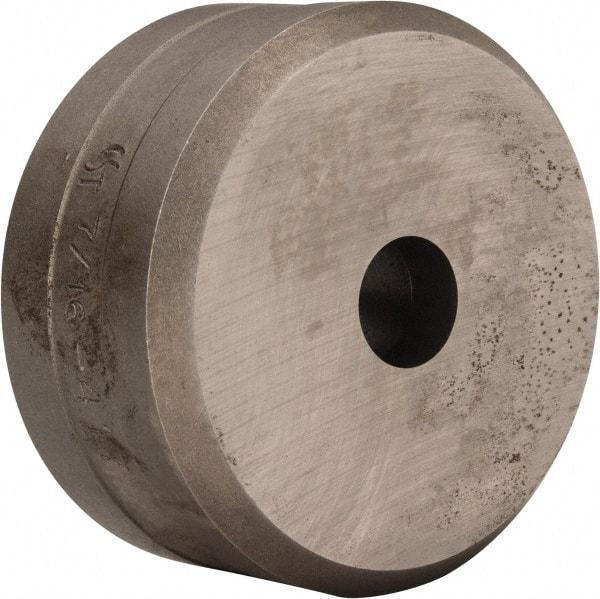 Cleveland Steel Tool - 7/16 Inch Diameter Round Ironworker Die - 2 Inch Head Diameter, 1 Inch Head Height - Caliber Tooling