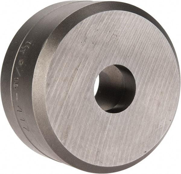 Cleveland Steel Tool - 9/16 Inch Diameter Round Ironworker Die - 2 Inch Head Diameter, 1 Inch Head Height - Caliber Tooling