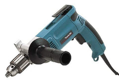 Makita - 1/2" Keyed Chuck, 900 RPM, Pistol Grip Handle Electric Drill - 7 Amps, 115 Volts, Reversible, Includes Chuck Key, Drill Chuck, Side Handle - Caliber Tooling