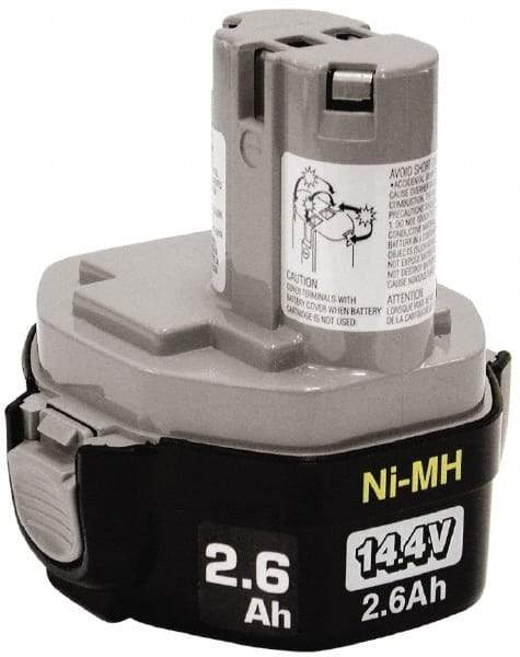 Makita - 14.4 Volt NiMH Power Tool Battery - 2.6 Ahr Capacity, 1 hr Charge Time, Series Mforce - Caliber Tooling