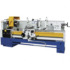 Summit - 28-1/2" Swing, 80" Between Centers, 120 Volt, Triple Phase Toolroom Lathe - 6MT Taper, 15 hp, 20 to 1,250 RPM, 4-1/8" Bore Diam, 48" Deep x 70" High x 156" Long - Caliber Tooling