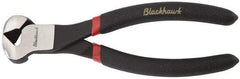 Blackhawk by Proto - 6-5/8" OAL, 12 AWG Capacity, End Cutting Pliers - 5/16" Jaw Length x 1-3/4" Jaw Width, Cushion Grip Handle - Caliber Tooling