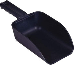 Remco - 32 oz Blue Polypropylene & Semi-Ferrous Additive Flat Bottom Scoop - 4.3" Wide x 3" Deep Bowl, 11-1/2" OAL - Caliber Tooling