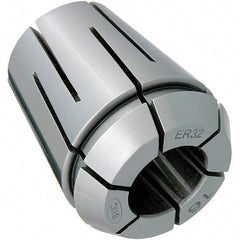 Techniks - 15/32" ER25 Coolant Collet - 1.339" OAL, 1.02" Overall Diam - Exact Industrial Supply