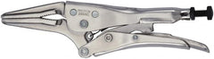 Proto - 6-7/8" OAL Long Nose Serrated Jaw Locking Pliers - 5/16" Jaw Width, 1-31/32" Jaw Depth - Caliber Tooling