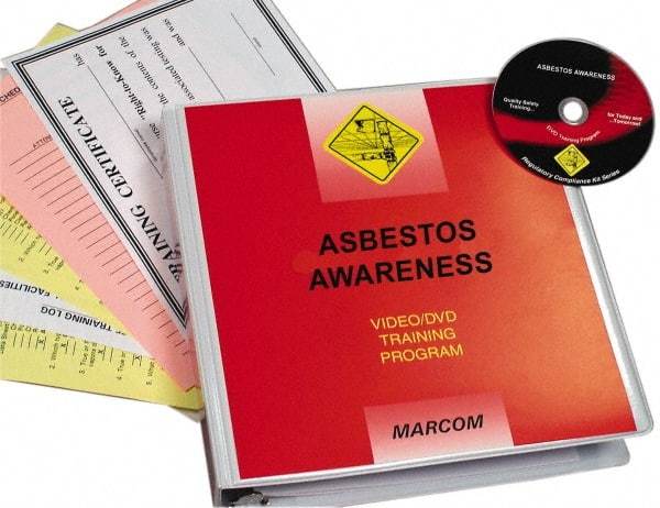 Marcom - Asbestos Awareness, Multimedia Training Kit - 14 Minute Run Time DVD, English and Spanish - Caliber Tooling