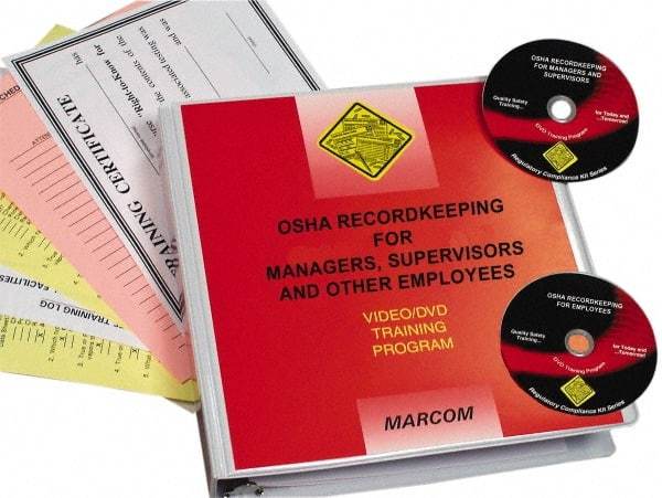 Marcom - OSHA Recordkeeping for Managers, Supervisors and Employees, Multimedia Training Kit - 37 Minute Run Time DVD, English and Spanish - Caliber Tooling