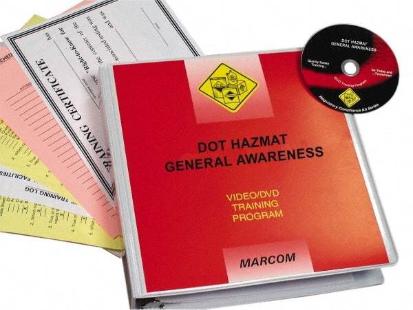 Marcom - DOT HazMat General Awareness, Multimedia Training Kit - 17 Minute Run Time DVD, English and Spanish - Caliber Tooling