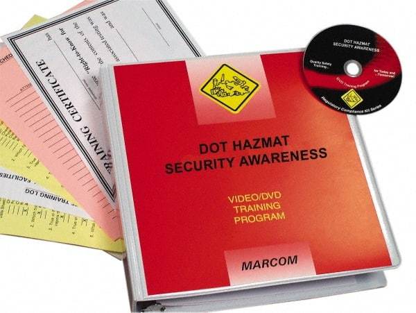 Marcom - DOT HazMat Security Awareness, Multimedia Training Kit - 13 Minute Run Time DVD, English and Spanish - Caliber Tooling