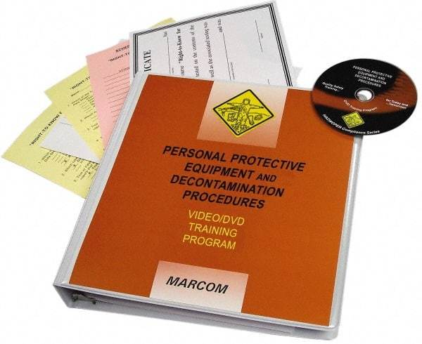 Marcom - Personal Protective Equipment & Decontamination Procedures, Multimedia Training Kit - 21 min Run Time DVD, English & Spanish - Caliber Tooling