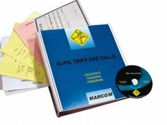 Marcom - Slips, Trips and Falls, Multimedia Training Kit - 17 Minute Run Time DVD, English and Spanish - Caliber Tooling