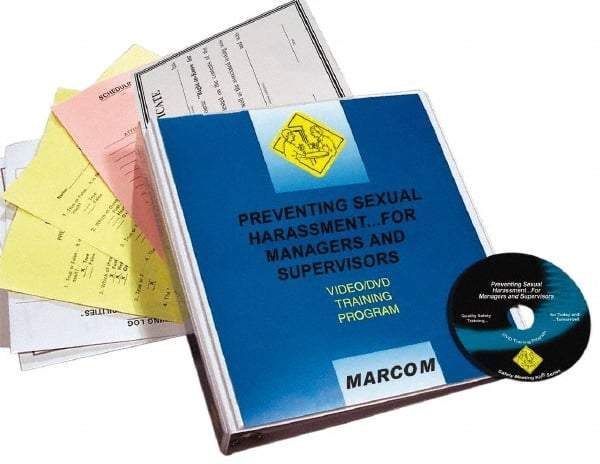 Marcom - Preventing Sexual Harassment for Managers and Supervisors, Multimedia Training Kit - 16 Minute Run Time DVD, English and Spanish - Caliber Tooling