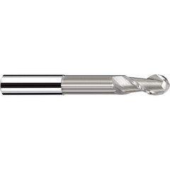 Fraisa - 1/2" Diam, 1/2" LOC, 2 Flute Solid Carbide Ball End Mill - Caliber Tooling