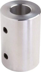 Climax Metal Products - 5/8" Inside x 1-1/4" Outside Diam, Set Screw Rigid Coupling - 2" Long - Caliber Tooling