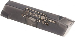 HORN - S2290500 Grade TF45 0.197" Cutting Width Carbide Grooving Insert - Caliber Tooling