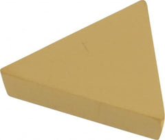 Kennametal - TPG321 Grade KC730 Carbide Turning Insert - TiN Finish, 60° Triangle, 3/8" Inscr Circle, 1/8" Thick, 1/64" Corner Radius - Caliber Tooling