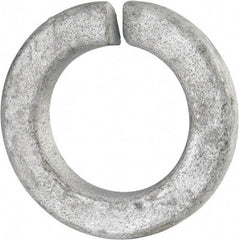 Value Collection - 7/8", 0.898" ID, 0.219" Thick Split Lock Washer - Grade 2 Spring Steel, Hot Dipped Galvanized Finish, 0.898" Min ID, 0.914" Max ID, 1.47" Max OD - Caliber Tooling