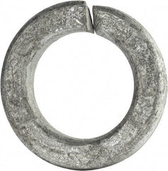 Value Collection - 1-1/8", 1.149" ID, 0.281" Thick Split Lock Washer - Grade 8 Spring Steel, Hot Dipped Galvanized Finish, 1.149" Min ID, 1.173" Max ID, 1.867" Max OD - Caliber Tooling