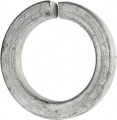 Value Collection - 2", 2.028" ID, 0.422" Thick Split Lock Washer - Grade 8 Spring Steel, Hot Dipped Galvanized Finish, 2.028" Min ID, 2.059" Max ID, 2.956" Max OD - Caliber Tooling