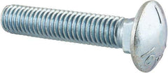 Value Collection - 7/16-14 UNC 2-1/4" Length Under Head, Standard Square Neck, Carriage Bolt - Grade 5 Steel, Zinc-Plated Finish - Caliber Tooling