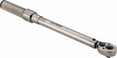 CDI - 3/8" Drive Micrometer Torque Wrench - 150 In/Lb to 1,000 In/Lb Torque, 16" OAL, 0.6 N/m Graduation, Pear Head - Caliber Tooling