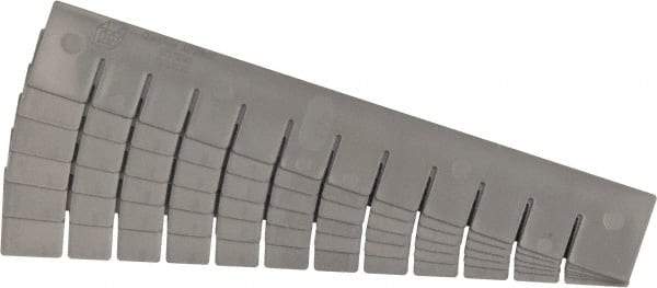 Quantum Storage - 17.4" Wide x 2-1/2" High, Gray Bin Divider - Use with DG93030 - Caliber Tooling