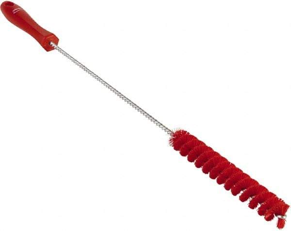 Vikan - 3/4" Diam Polyester Valve Brush - 19-5/8" OAL, 5-3/4" Head Length, Polypropylene & Stainless Steel Handle - Caliber Tooling