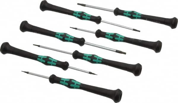 Wera - 7 Piece, 0.7 to 3mm Hex Driver Set - Comes in Cardboard Box - Caliber Tooling