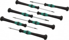 Wera - 7 Piece, 0.7 to 3mm Hex Driver Set - Comes in Cardboard Box - Caliber Tooling