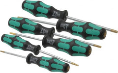 Wera - 6 Piece T8 to T30 Torx Driver Set - T8, T10, T15, T20, T25, T30 - Caliber Tooling