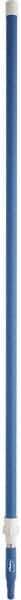 Vikan - 115 x 1-1/4" Aluminum Squeegee Handle - European Threaded Connection, Blue, Telescoping - Caliber Tooling