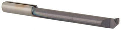 Iscar - 5mm Min Bore Diam, 34mm Max Bore Depth, 5mm Shank Diam, Chamfering & Corner Radius Boring Bar - 0.0059" Corner Radius, Right Hand Cut, Solid Carbide, TiCN/TiN Finish - Exact Industrial Supply