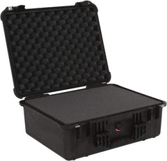 Pelican Products, Inc. - 17-13/64" Wide x 16-7/8" Deep x 8-13/32" High, Clamshell Hard Case - Black, Plastic - Caliber Tooling