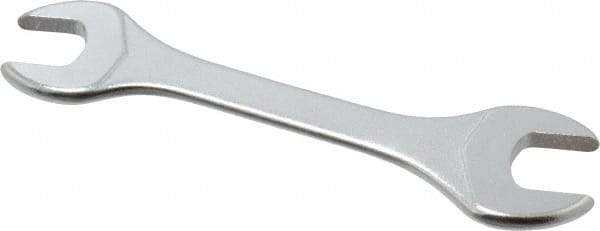 Facom - 12mm x 13mm Stubby Open End Wrench - 4-5/16" OAL, Double End, Satin Finish, 15° Head Angle - Caliber Tooling