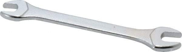 Facom - 6mm x 7mm Stubby Open End Wrench - 3-5/16" OAL, Double End, Satin Finish, 15° Head Angle - Caliber Tooling